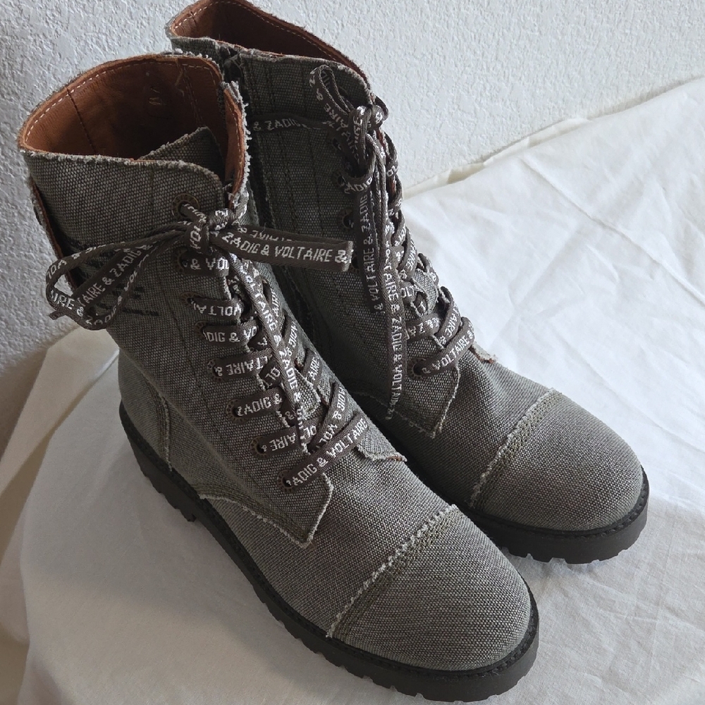 Zadig & Voltaire Joe Canvas Boots